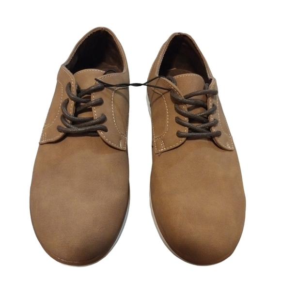 Steve Madden Other - Kids Suede shoes size 1 Tennis shoes brown Steve Madden Lace Up Dress Shoes